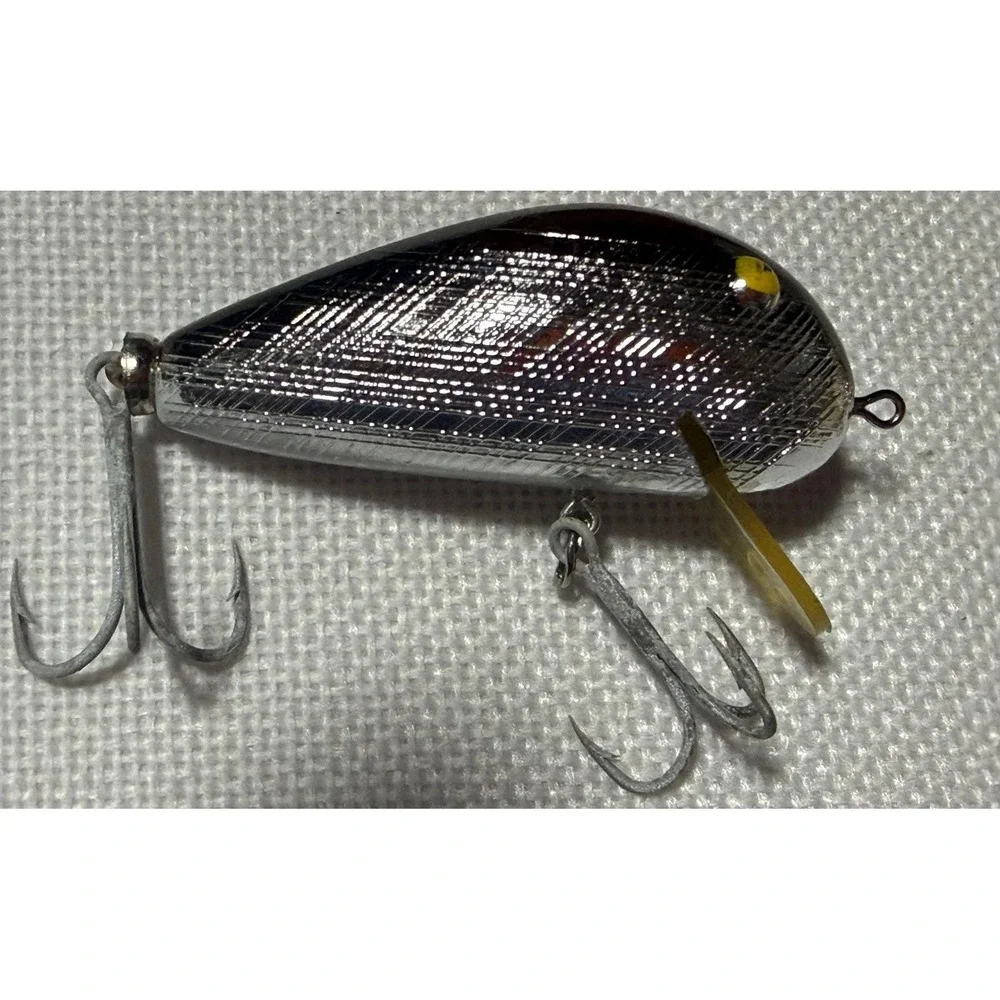 Vintage Bill Norman Reb 2 Fishing Lure Half Back Prism Finish with Original Box